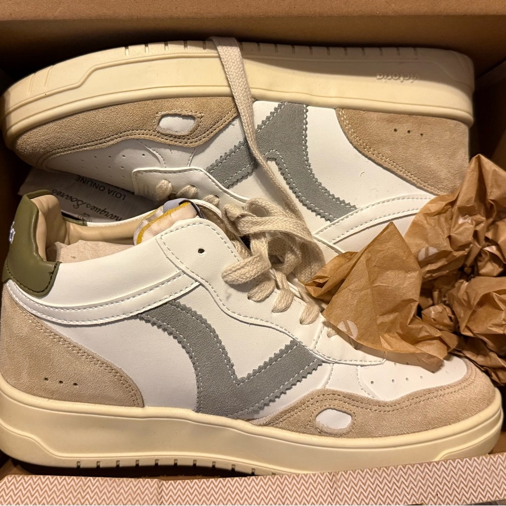 Brand New Victoria (Spanish brand) High (Mid?) Top Sneakers Women’s 7 NWT